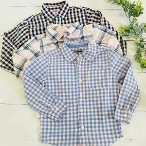 Toddler Boys Button Down Shirt Bundle - Size 4T